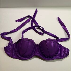 Disney Sparkling Purple Bikini Top
